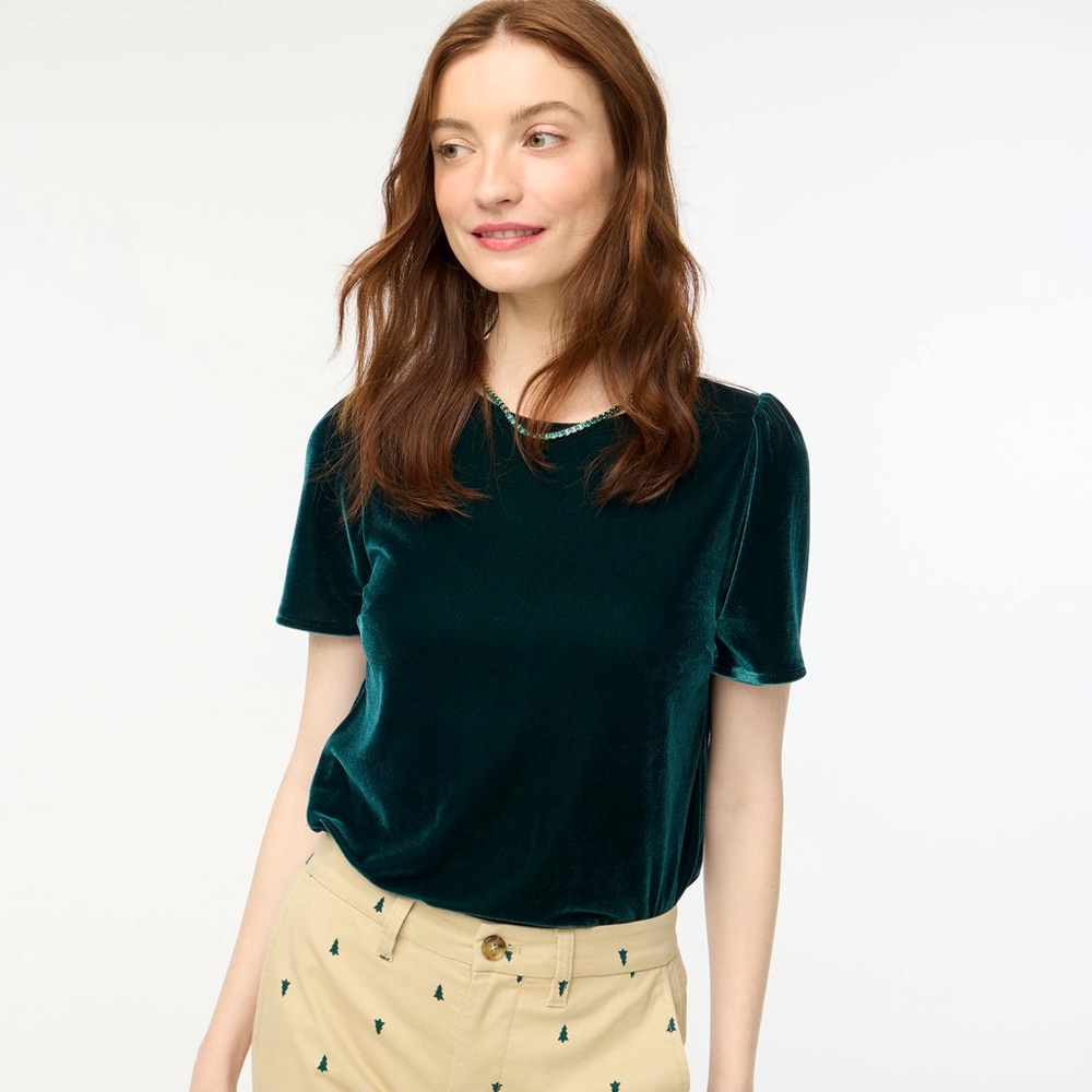 J. Crew Factory Velvet top